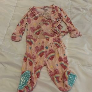 Posh Peanut Pink Heart Set 0-3m 💗